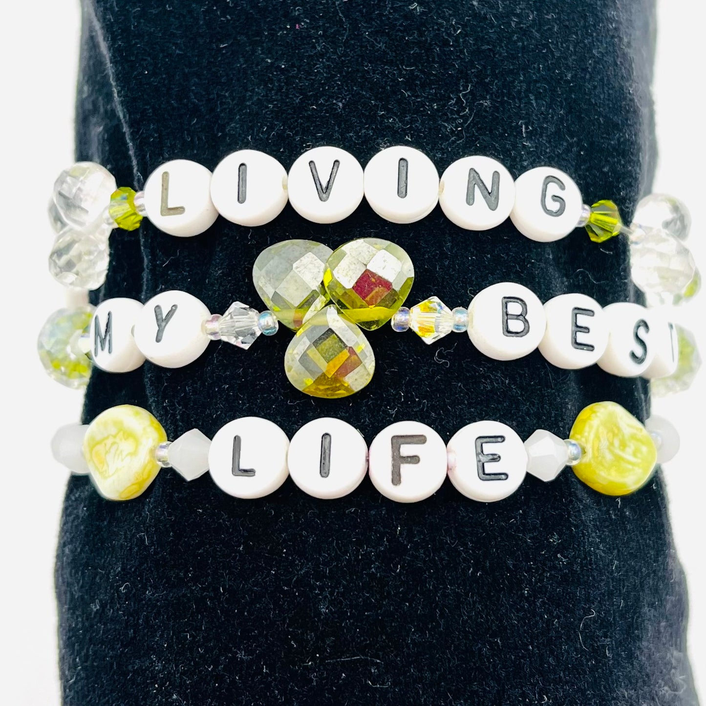 “Living my best life“ Bracelet Trio
